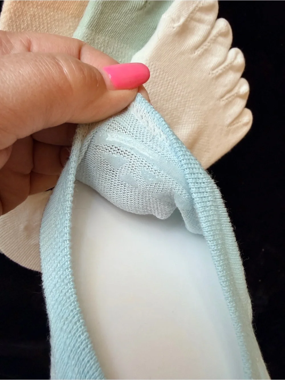 Footsies Tootsies YOGA socks 5 Pairs Cotton blend toes socks, NWT, size L (7-9US